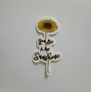 10/$10 Inspirational Positivity Sunflower Nature Garden Flower Sticker Decal